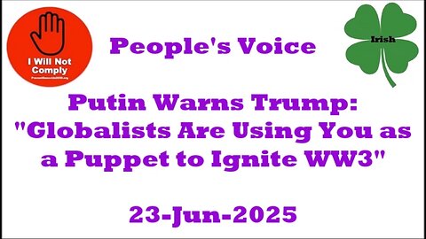 Putin Warns Trump 'Globalists Are Using You as a Puppet to Ignite WW3'