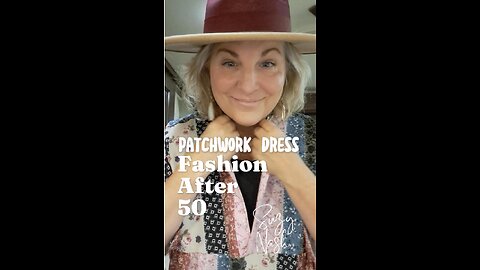 Fashion After 50: Patchwork Dress This is the dress I wore in my video Heartbeat Of A Small Town!