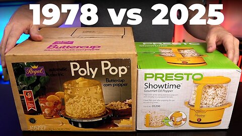 UNOPENED 1978 Popcorn Maker vs 2025 Retro Popper!