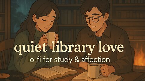 “quiet library love – lo-fi for study & affection”