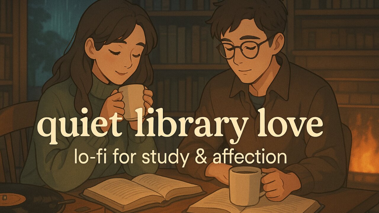 “quiet library love – lo-fi for study & affection”