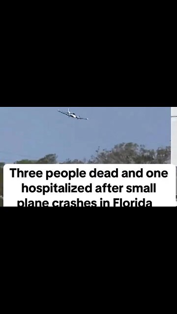 Paul A. Szypula 🇺🇸 - Airplane crashing in Boca Rogan, Florida on Friday. All three people...
