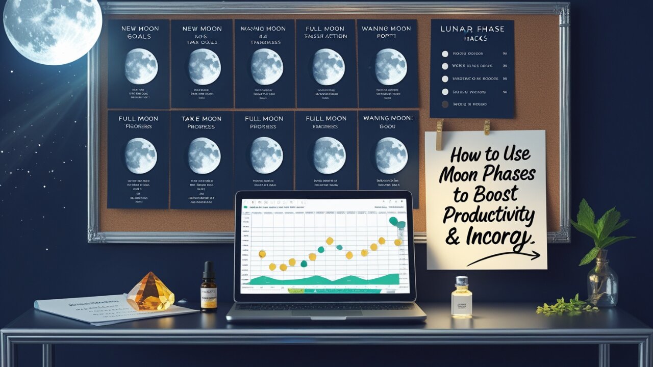 How to Use Moon Phases to Boost Productivity & Income. Learn more from description.