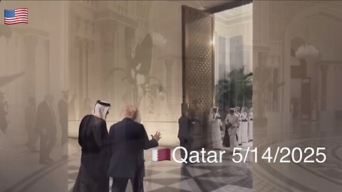 Trump Arrives In Qatar “Nice House-Nice House” 😆