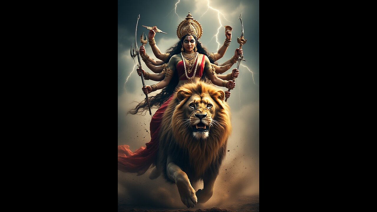 🌺 “One Woman Army! How Goddess Durga Defeated Two Mighty Demons” ⚔️