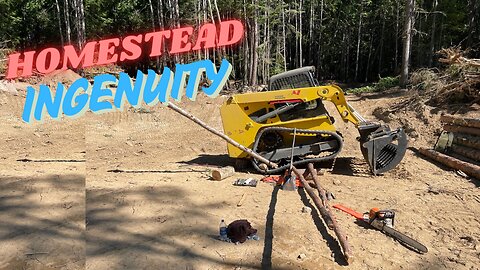 Of course the Track fell off on a Weekend - Building our Off Grid Homestead