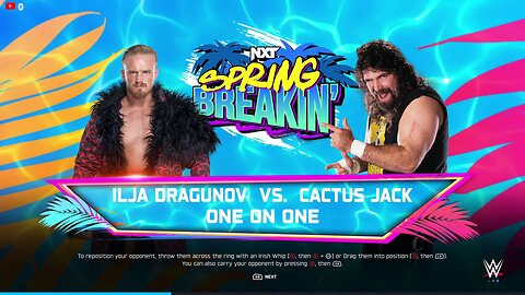 ILja Dragunov vs Cactus Jack | WWE2K25