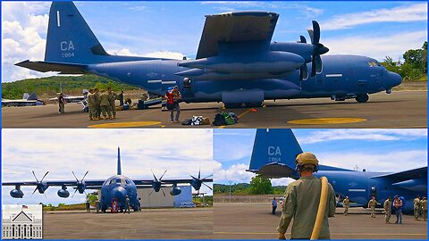 U.S. Marines REFUEL U.S. Air Force C-130 in Valiant Shield 24
