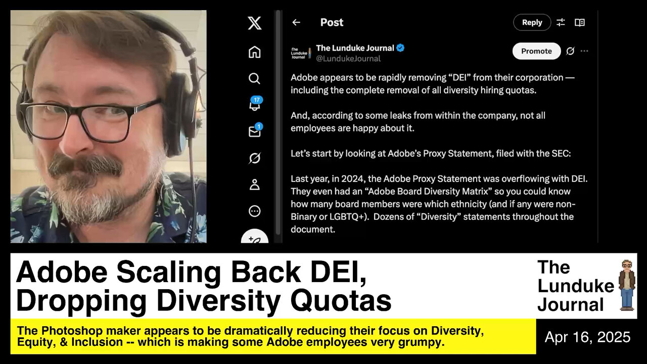 Adobe Scaling Back DEI, Dropping Diversity Quotas