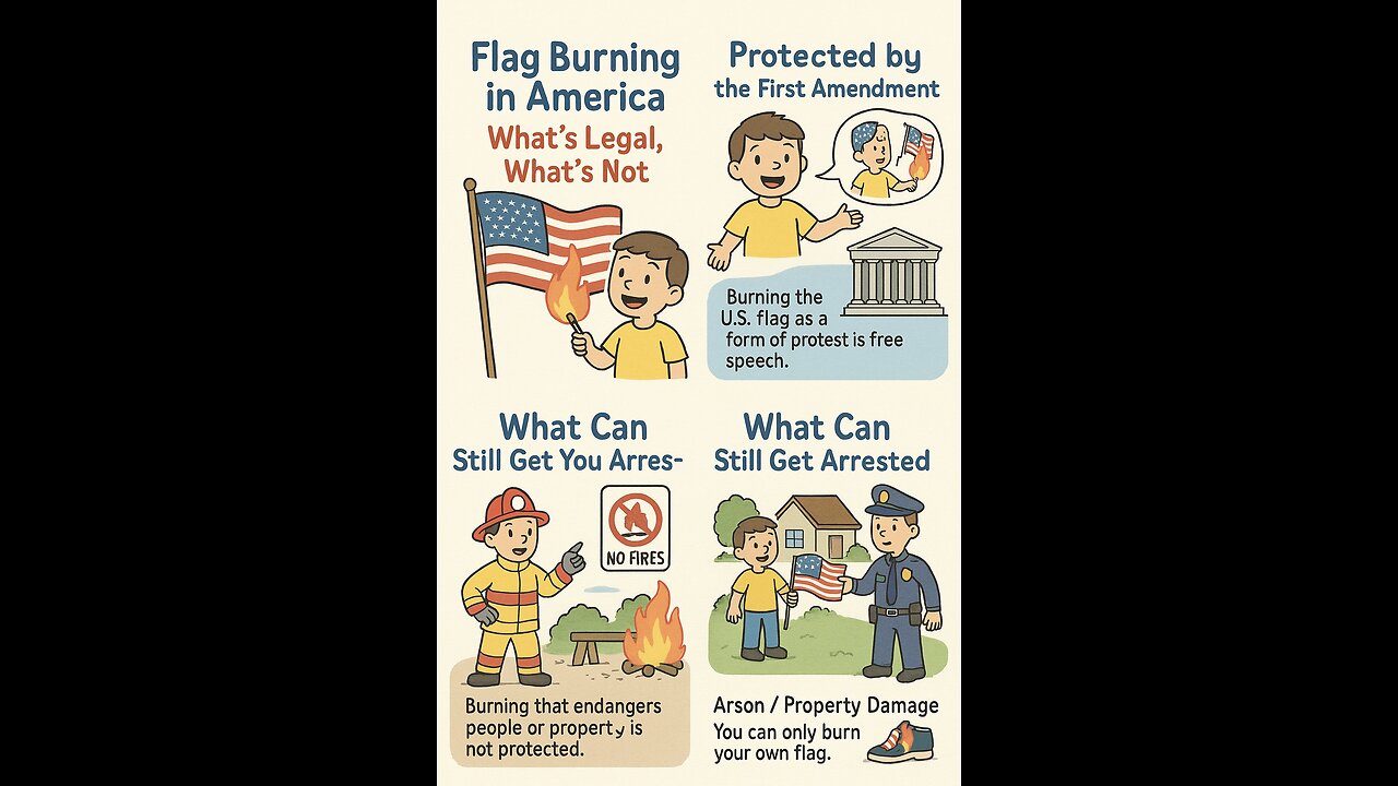 BURNING THE US FLAG. LEGAL OR ILLEGAL?