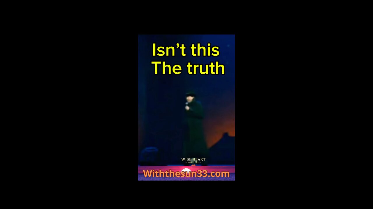 Isn’t this the truth