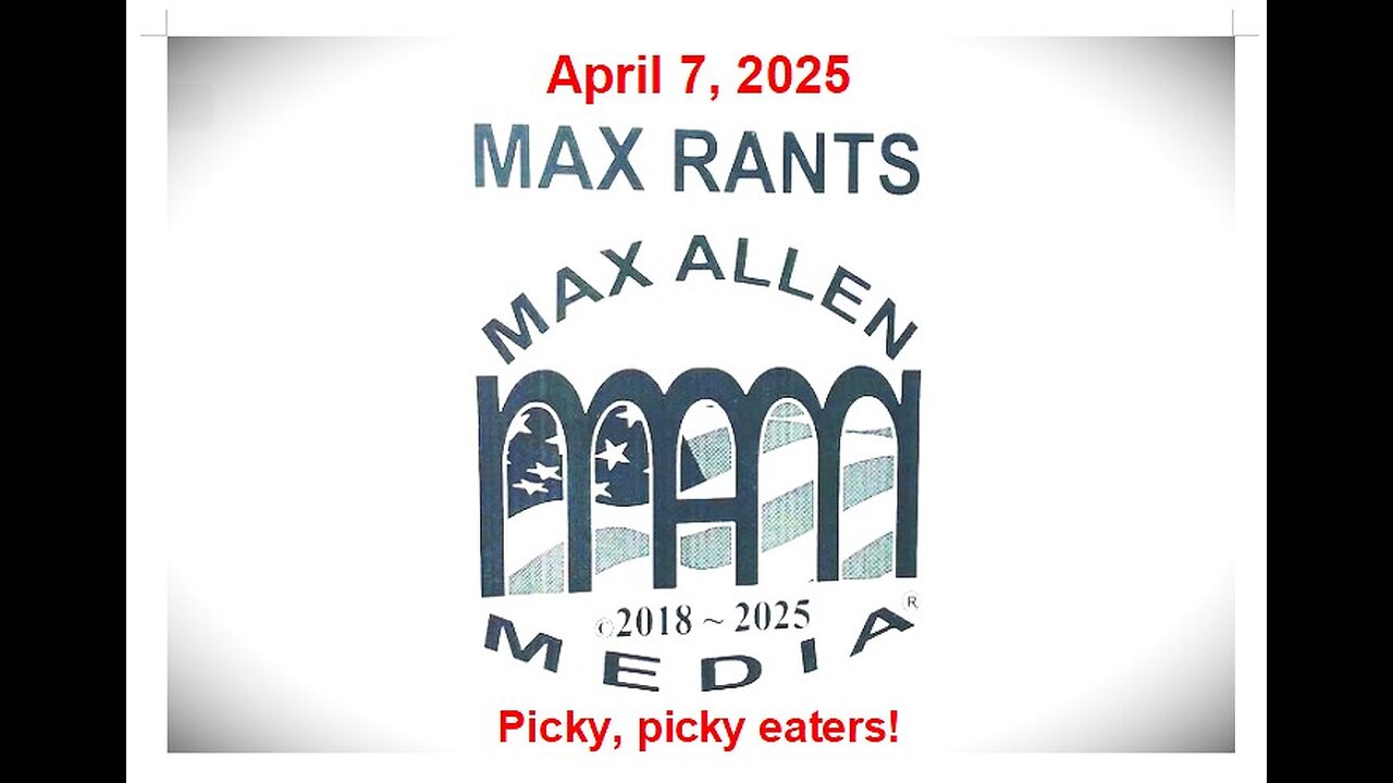 PICKY, PICKY EATERS OF THE WEST [France not withstanding]