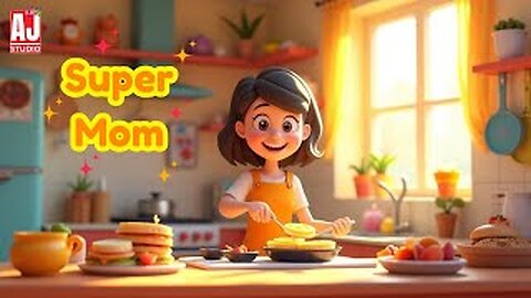 Super Mom 🦸‍♀️💖 | A Heartwarming Song & Story for Kids😊