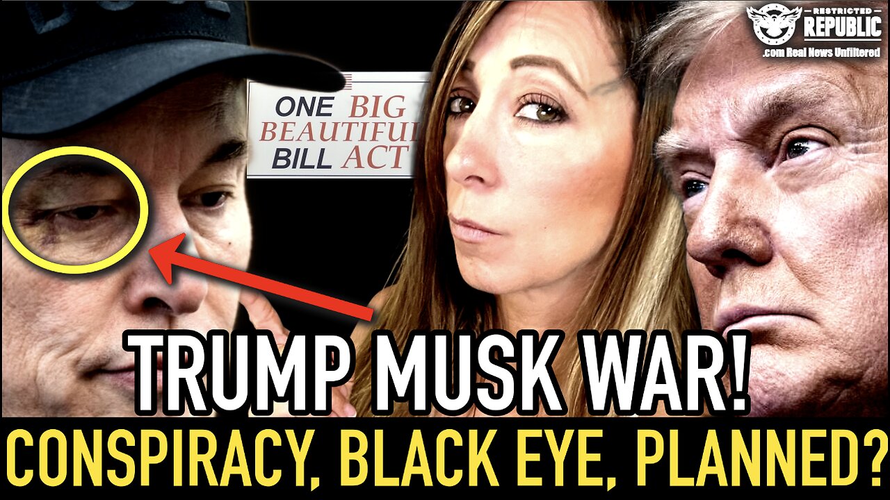 Trump Musk Feud! A Conspiracy, A Black Eye, A File, Planned? We Have Answers!