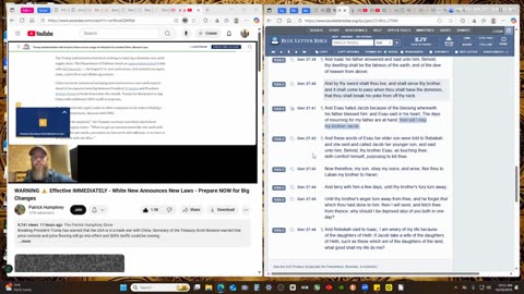Repost: with post video commentary on his blessing and the end in a nutshell