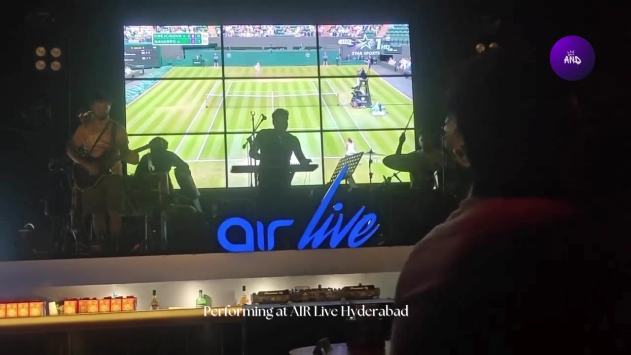 Band session at AIR Live Hyderabad 🎧🎸