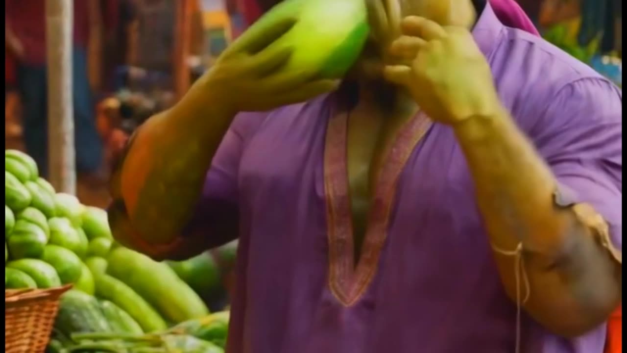 🛒 HULK in an Indian Market? This is Crazy! 🤯 #funnyshorts