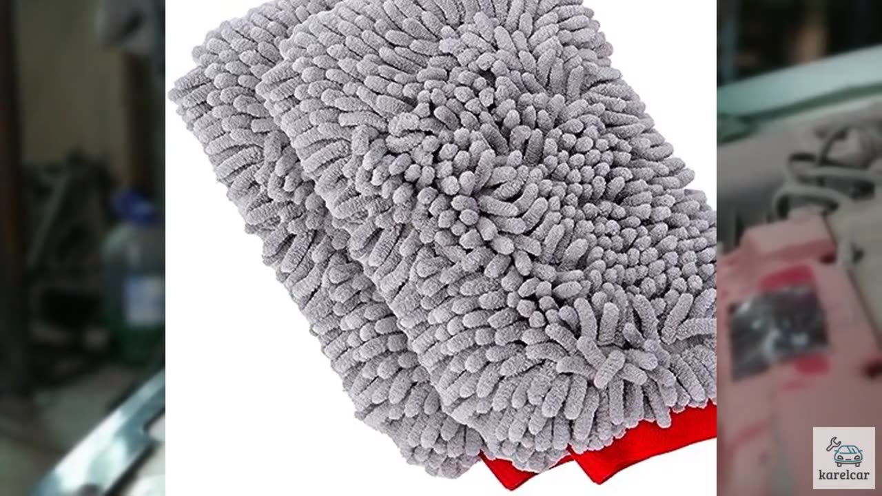 MOTHERS Premium Chenille Car Wash Mitt, Scratch and Lint Free, 2 Pack