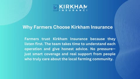 Get the farm insurance Lethbridge farmers trust with Kirkham Insurance