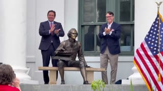 Florida Governor Ron DeSantis has just unveiled a new Thomas Jefferson statue to commemorate the 250th anniversary of the United States.