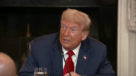 President Donald Trump meets with African Leaders