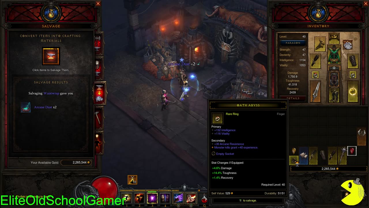 Diablo 3 - Sorceress Walk-through - Act III - Levels 39-40 - Destroy the Sin Heart - April 2025