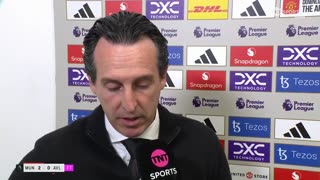 Unai Emery has broken his silence after a controversial refereeing decision
