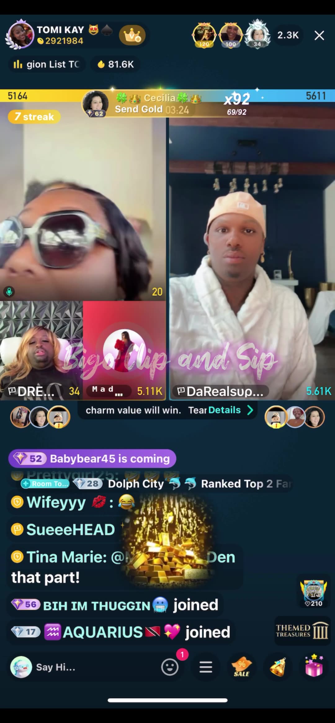 Team PK about reunion TomiKay DreBaby MadamLo Supa Pablo 8/21/25 #bigoclipandsip