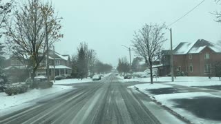 First Snowfall in Southern Ontario Canada 2025 Driving in Countryside | 4K