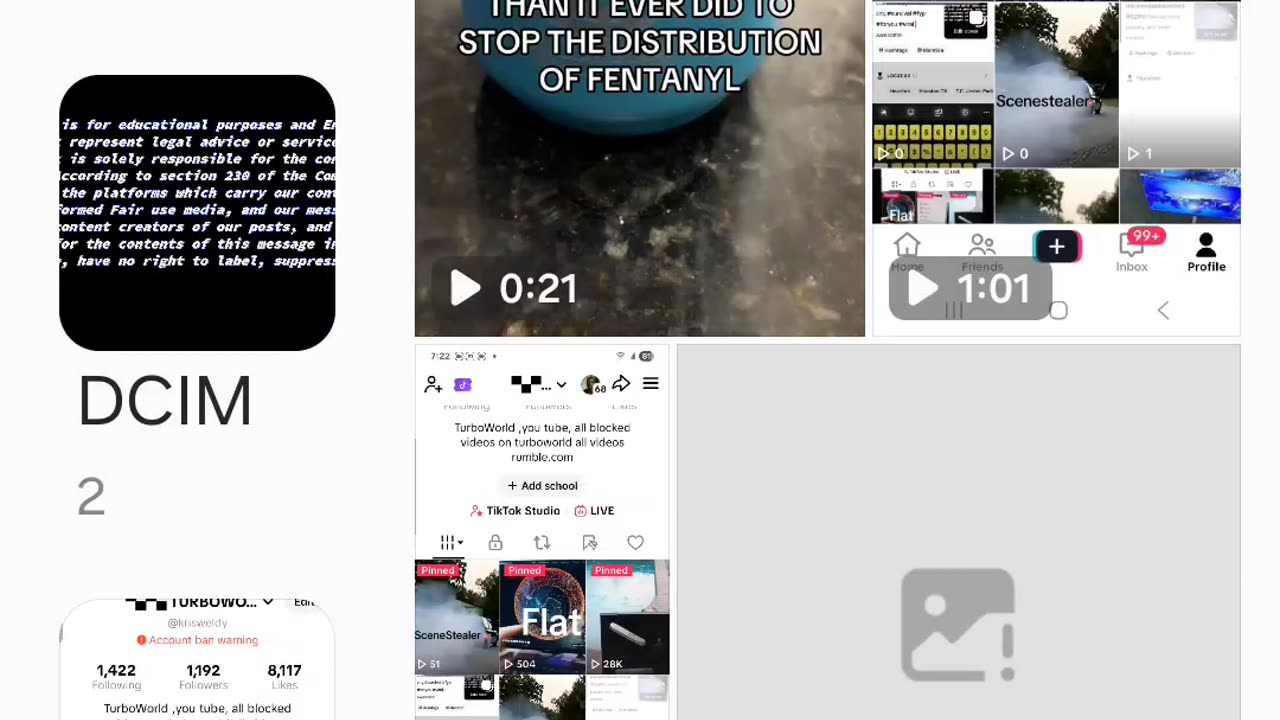 Tik tok fills my phone with storage ghost files