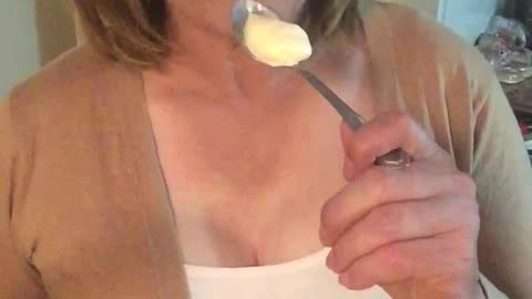 Tgirl Tara Enjoys the Ice Cream.