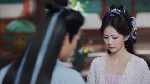 Fan Yue & Bai shou moonlight mystique bai shuo and Chong Zhao talk in her room episode 13