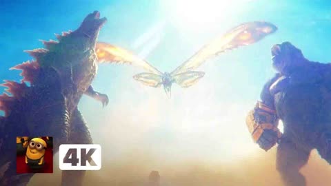 Godzilla x Kong- The New Empire (2024) 4K - Godzilla vs. Kong & Mothra _ Movieclips
