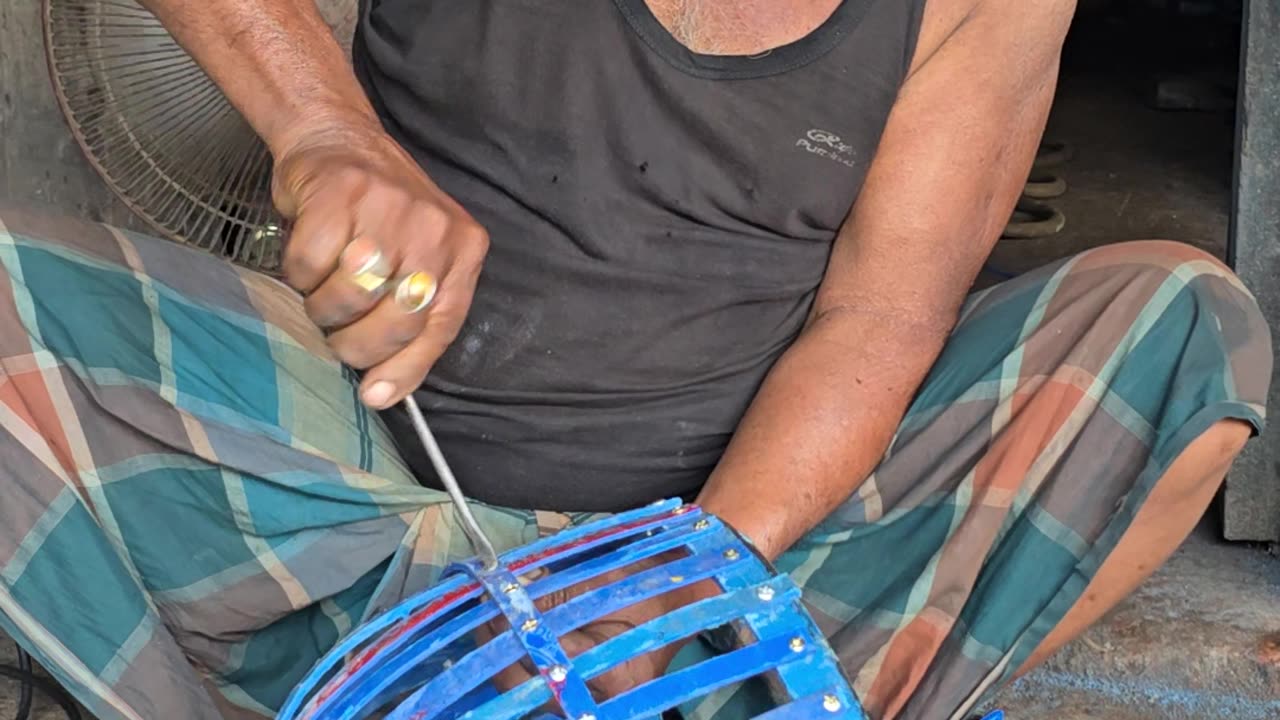 Making a bird cage in a unique way
