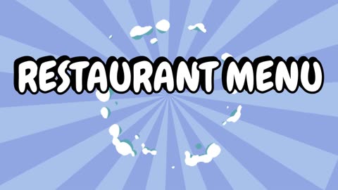 Restaurant Menu