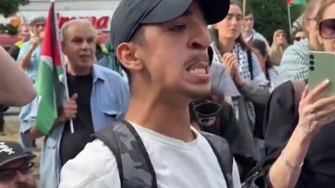 Mohammed incites crowds in Berlin despite being arrested 100 times.