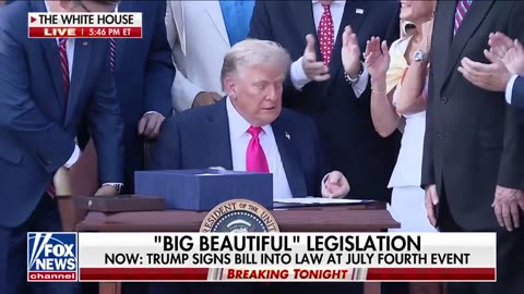 president Donald Trump Officials signs the 'Big Beautiful Bill'