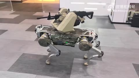 Robot guard dog with a twist..