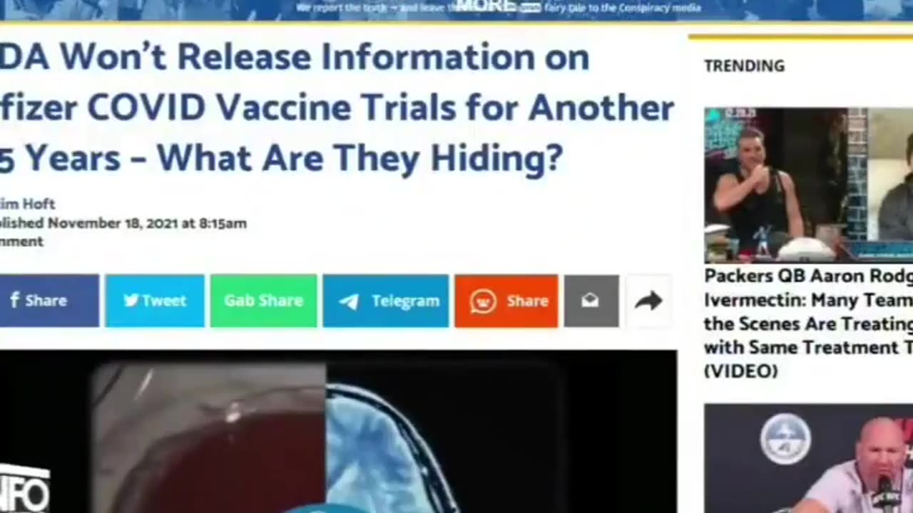 The mass injecting of more than half the world's population with,
