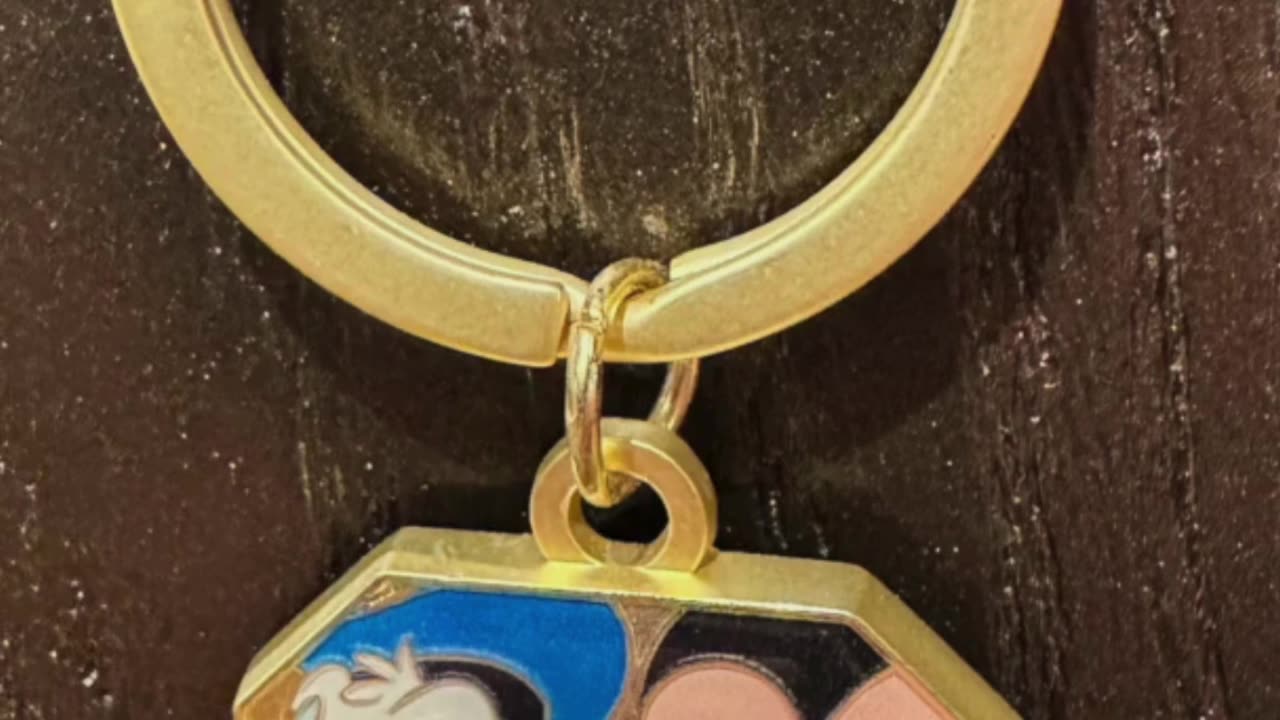 Disney Parks Mickey Mouse and Friends Letter C Metal Keychain #shorts