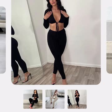 One-Piece Jumpsuit with Tie Front Featuring Hollow Detail and Seam Accent🤍