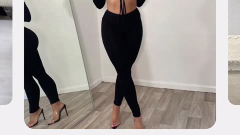 One-Piece Jumpsuit with Tie Front Featuring Hollow Detail and Seam Accent🤍