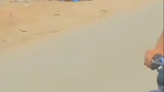 Stupid fuck zapped by high voltage Pakistan