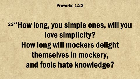 Proverbs 1