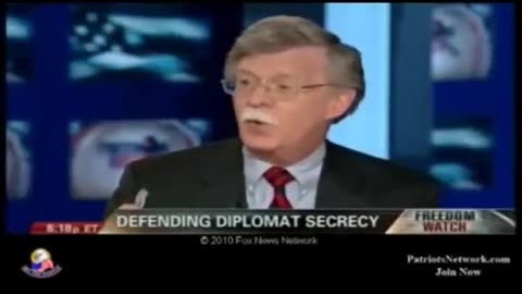 Illuminati puppet UN John Bolton admitting to lying to the people