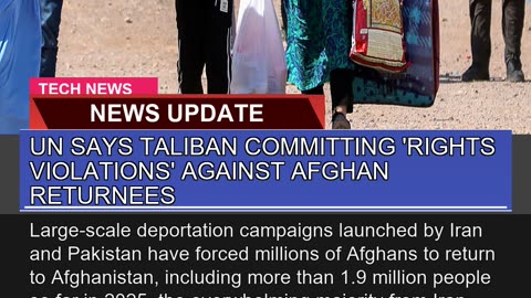 UN Says Taliban Committing Rights Violations Aga