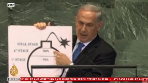 Da oltre 33 anni, Netanyahu sostiene che l'Iran è "a solo un anno dalla bomba nucleare".