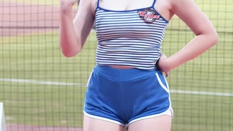 Hajiwon’s Special ‘Klaxon’ Stage for Hanwha Eagles 🚨🔥 Full 4K Fancam | Cheerleader Performance 2024