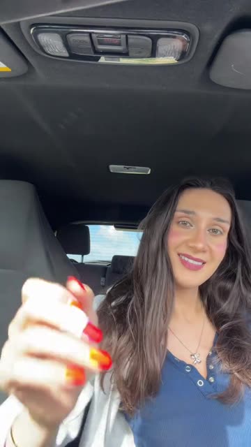 Inside the car with your german tgirl