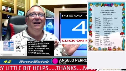 NCTV45 NEWSWATCH MORNING FRI AUGUST 22 2025 WITH ANGELO PERROTTA
